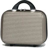 CELIMS - Reise-Kulturbeutel 35cm | Hartschalen ABS Kosmetikkoffer | Hängende Kulturtasche | Champagner