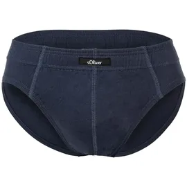 S.Oliver Herren Slips, 7er Pack – Slipdose, Baumwolle, einfarbig Schwarz/Blau/Weiß L