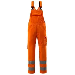Devonport Latzhose mit Knietaschen SAFE LIGHT, hi-vis Orange, Größe 82C62 - orange - 82C62
