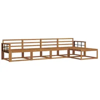 vidaXL Outdoor-Sofagarnitur 5-tlg. braun
