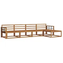 vidaXL Outdoor-Sofagarnitur 5-tlg. braun