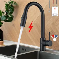 Niederdruck Wasserhahn Küche Schwarz Einhandmischer Küchenarmatur Mischbatterie