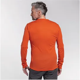 Schöffel Funktionsshirt "Longsleeve Rodica2 M", Herren, Gr. 48, orange (5480, orange), Oberstoff : 88% Polyester 12% Lyocell, sportlich, Rundhals, Langarm, Shirts