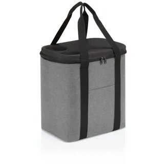 - XL Kühltasche aus hochwertigem Polyestergewebe Ideal für das Picknick, den Einkauf und unterwegs, Couleur:twist silver
