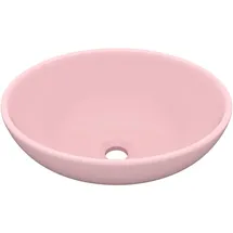 vidaXL Ovales Waschbecken 40 x 33 cm