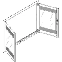 ABN Blendrahmen + Mediatür 4x5 für UP-Feldverteiler, 4x5-reihig