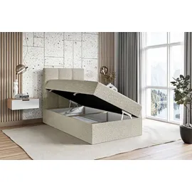 altdecor Boxspringbett 90 x 200 cm H4 Beige