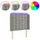 vidaXL LED Kopfteil Hellgrau 103x16x118/128 cm Samt