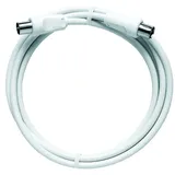 Axing Anschlusskabel IEC axialer Stecker/Kupplung 1,5 m Weiß
