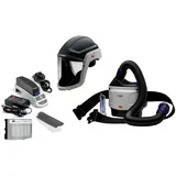 3M TR-315E+ Versaflo Starterpaket inkl. TR-302E, Zubehör und 3M Versaflo Schutzhelm mit Komfort-Gesichtsabdichtung und Polycarbonat Visier, klar