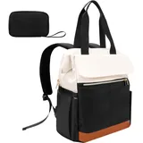 Cozary Rucksack Damen Groß, Laptop Rucksack, Eleganter & Wasserdichter 15.6 Zoll Notebook Rucksack für Frauen, 3-in-1-Tragegriff-Design, für Arbeit, Schule, Reise & Freizeit