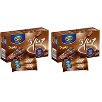 KRÜGER Family 3 in 1 Schoko, Instant Kaffee Sticks mit löslichem Kaffee, Kaffeeweißer, Zucker & Schokoladen-Aroma, 10 Sticks (18g) (Packung mit 2)