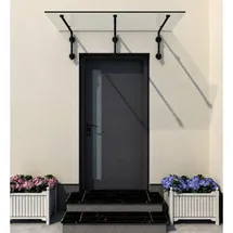 Buylando Vordach 230 x 90 cm klarglas