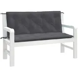 vidaXL Gartenbankauflage 120 x 50 x 7 cm melange anthrazit 2 St.