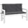 vidaXL Gartenbankauflage 120 x 50 x 7 cm melange anthrazit 2 St.