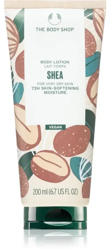 The Body Shop Shea Body Lotion nährende Körpercreme für trockene Haut 200 ml