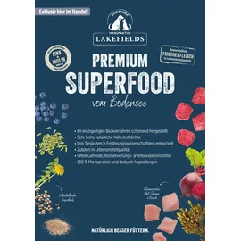 Lakefields Trockenfutter Hund SUPERFOOD Premium LANDHUHN für ausgewachsene Hunde, 4 x 1 kg