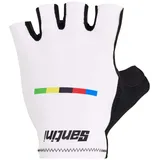 Santini SMS Santini Uci World Champion 2025 Kurze Handschuhe - White - S