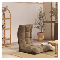 vidaXL Bodenstuhl Faltbar Taupe Stoff