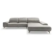 Musterring Ecksofa MR 2490 Leder Light Grey 342 x 207 cm