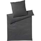 ELEGANTE Solid Mako-Satin stone 135 x 200 cm + 80 x 80 cm