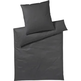 ELEGANTE Solid Mako-Satin stone 135 x 200 cm + 80 x 80 cm