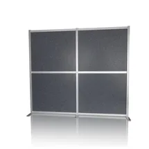 HJH Office Akustik Trennwand / Stellwand Flexmiut Modul 167x192 Pet grau Hjh Office,