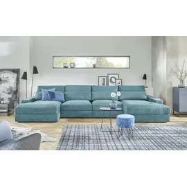 Sofa.de Element Ottomane Armlehne links Branna ¦ türkis/petrol ¦ Maße (cm): B: 116 H: 88 T: 164.0