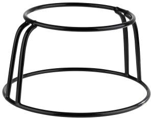 APS FRIDA Buffetständer mit Antirutschbeschichtung, Metallständer mit schwarzem Kunststoffüberzug, Maße (Ø x H): 30,5 x 17 cm