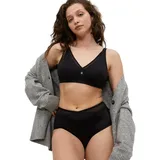 Triumph Shapingslip True Shape Sensation Mesh-Einsätze, Stretch-Tüll, Wickel-Optik schwarz 48