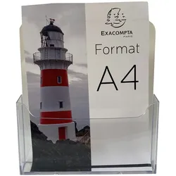 Exacompta Transparenter Prospekthalter A4