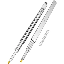 VEVOR Schubladenschienen Schubladenführungen Doppelverriegelungsdesign 1219mm
