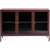 VCM Bronco Sideboard 3 Glastüren rot.