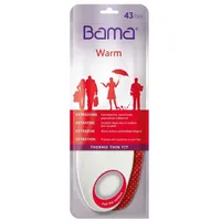 Bama Thermo Thin Fit Einlegesohlen, Weiß 36 EU