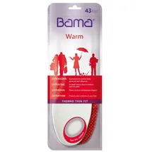 Bama Thermo Thin Fit Einlegesohlen, Weiß 36 EU