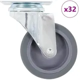 vidaXL Lenkrollen 75 mm grau