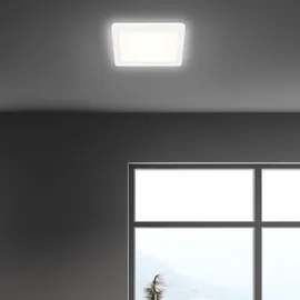 Briloner Slim LED Deckenleuchte 1-flg. eckig, 19x19 cm, weiß