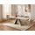 vente-unique LOZIPA 240 x 76 x 90 cm beige/weiß