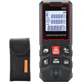 131 Fuß Laser-entfernungsmesser – Digitales Laser-maßband Mit Wasserwaage, Hintergrundbeleuchtetem Lcd-display, Pythagoras-modus, Flächen- Und Volumenmessung