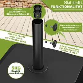 tillvex Schirmständer PAVERA Granit Schwarz