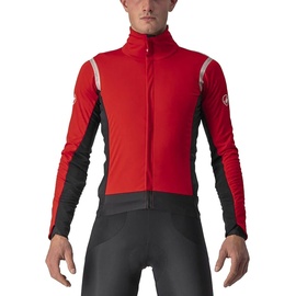 Castelli Herren Alpha Ros 2 Jacket, RED/SILVER REFLEX-DARK GRAY, L EU
