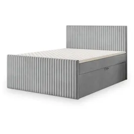masseno Boxbett 160 x 200 cm Grau