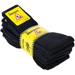 YOURBASICS Herren Socken, 5er Pack - Arbeitssocken, Hochwertige Baumwollmischung, einfarbig Schwarz 43-46