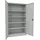 Stier Flügeltürenschrank, 1950x1200x400 mm, 4 Böden verzinkt, RAL 7035