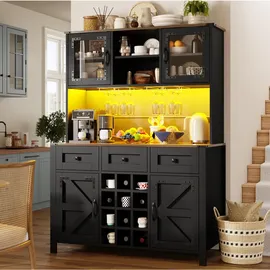 Okwish Buffet 120 x 40 x 170 cm Schwarz