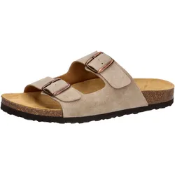 Pantolette LICO "Pantolette Alvaro", Gr. 42, braun, Leder, Schuhe