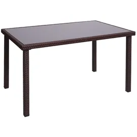 Mendler Gartentisch 120 x 75 cm Braun