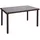 Mendler Gartentisch 120 x 75 cm Braun