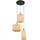 QAZQA Pluni 3-flammig rund Schwarz/Gold/Beige