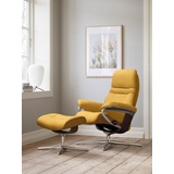 Stressless Relaxsessel STRESSLESS Sunrise Sessel Gr. ROHLEDER Stoff Q2 FARON, Cross Base Braun, Rela x funktion-Drehfunktion-PlusTMSystem-Gleitsystem-BalanceAdaptTM, B/H/T: 79 cm x 103 cm x 73 cm, gelb (yellow q2 faron) Lesesessel und Relaxsessel